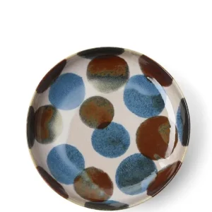 MIYA Company Shallow Bowls^Rustic Dots 7.75
