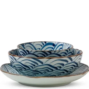 MIYA Company Large Bowls^Saikai Nami Waves 7.25