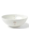 MIYA Company Large Bowls^Satin White Dots 8-3/8" Bowl