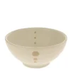 MIYA Company Medium Bowls^Satin White Dots 7-1/4" Bowl