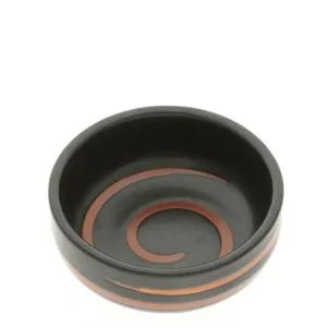MIYA Company Sauce Dishes^Sauce Dish Black Caramel Swirl