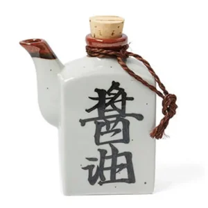 MIYA Company Sauce Pots^Shoyu 6 Oz. Sauce Pot With Cork - White