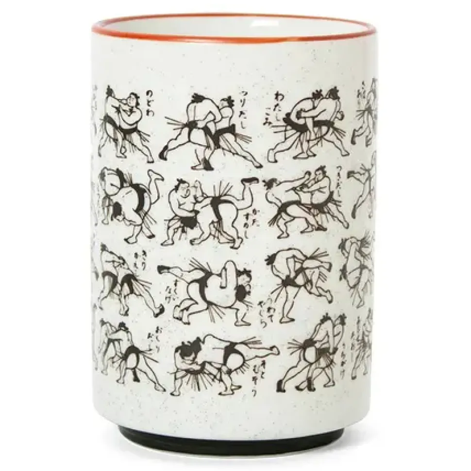 sumo_kimarite__oz_teacup_0.webp MIYA Company Teacups^Sumo Kimarite 11 Oz. Teacup