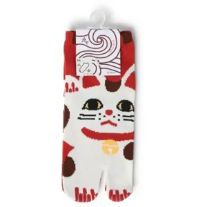 MIYA Company Other^Tabi Socks - Maneki Neko Red
