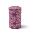 MIYA Company Teaware Accessories^Tea Canister Fuschia/Silver Bar