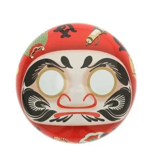 MIYA Company Tableware^Tea Canister Red Daruma 