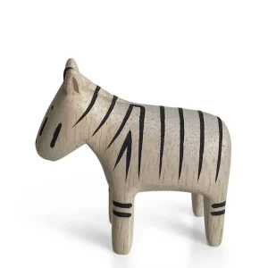 MIYA Company Other^T-Lab Wooden Animal - Zebra