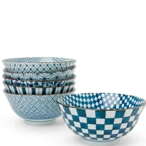 MIYA Company Medium Bowls^Tokusa Stripes 6
