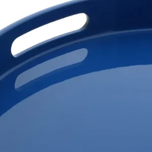 MIYA Company Trays^Tray Blue Round 13-1/2