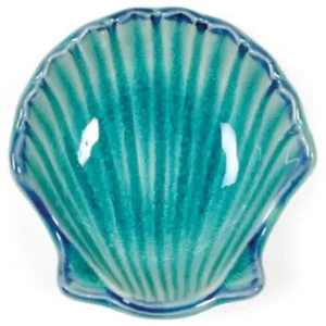MIYA Company Sauce Dishes^Turquoise Blue Shell 3.5" Bowl