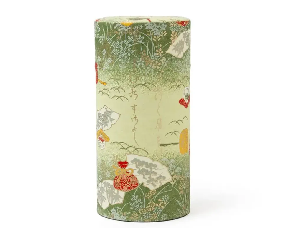 washi_paper_tea_canister_1-1.webp MIYA Company Teaware Accessories^Washi Paper Tea Canister